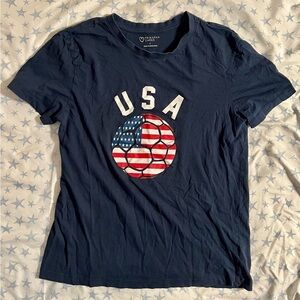 Poshmark Navy Blue USA Soccer Graphic Tee